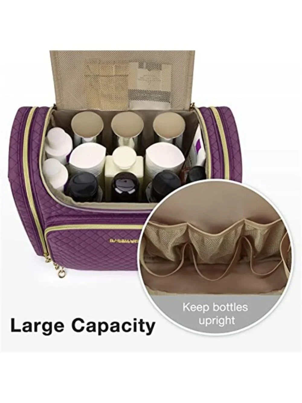 Large Hanging Toiletry Bag Travel Makeup Organizer Waterproof Cosmetic Case